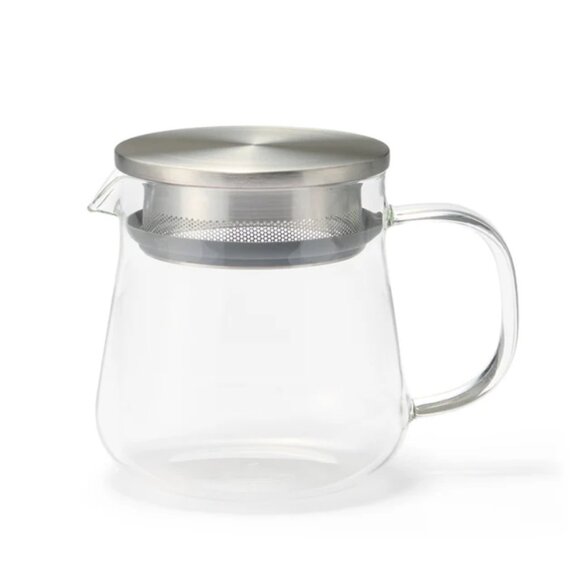 Muji Other - Muji Clear Heatproof Glass Pot Tea Infuser with Silver Top